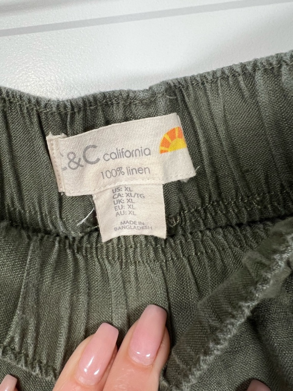 C&C California Olive Wide-Leg Cargo Pants - Picture 3 of 5